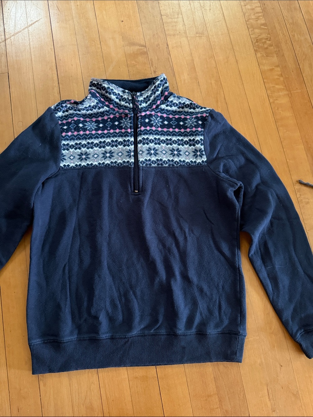 Women’s Navy Quarter-Zip Sweater